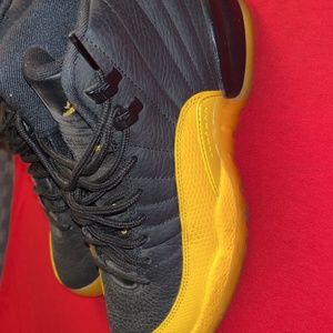 Jordan 12 black and yellow